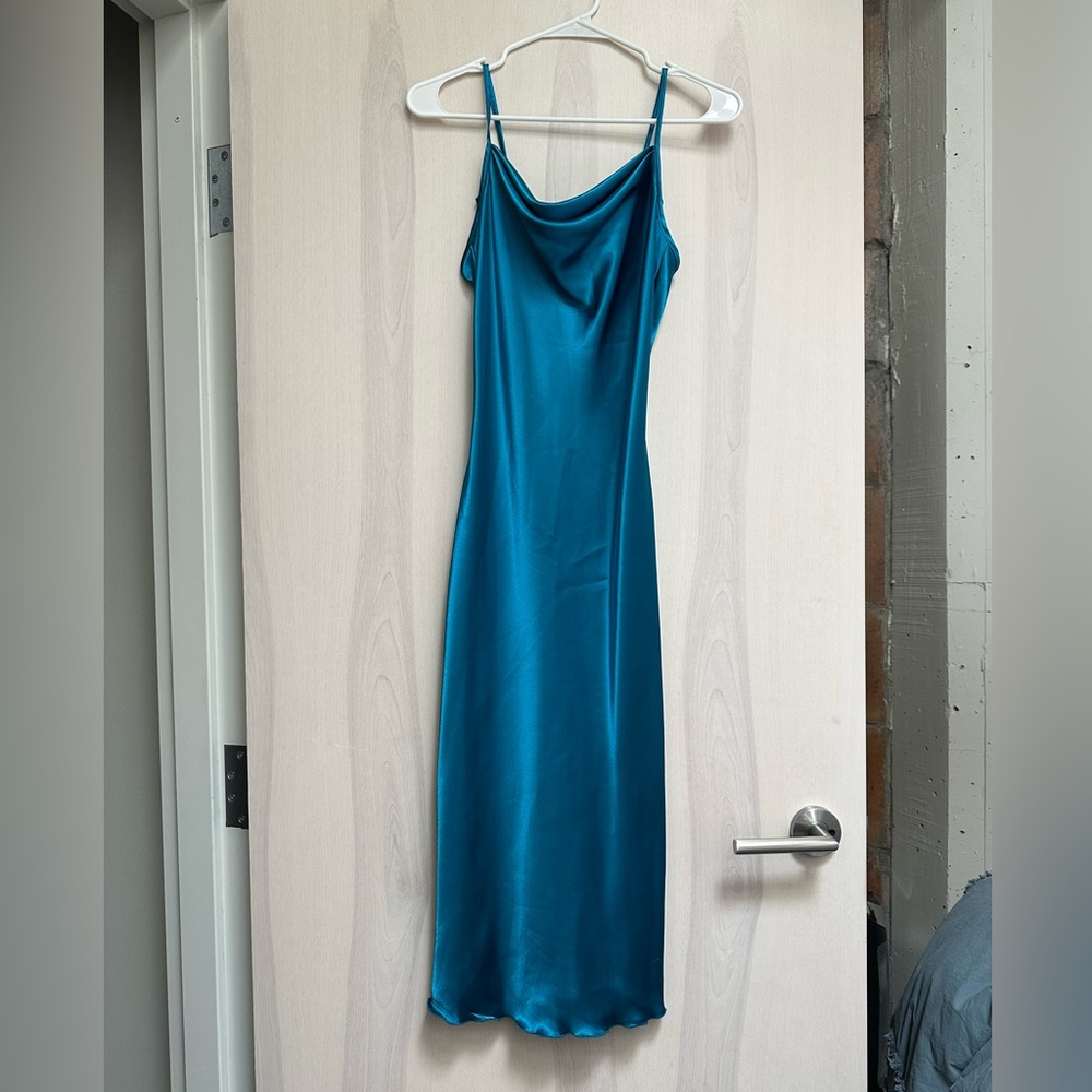 Bebe cowl neck slip dress